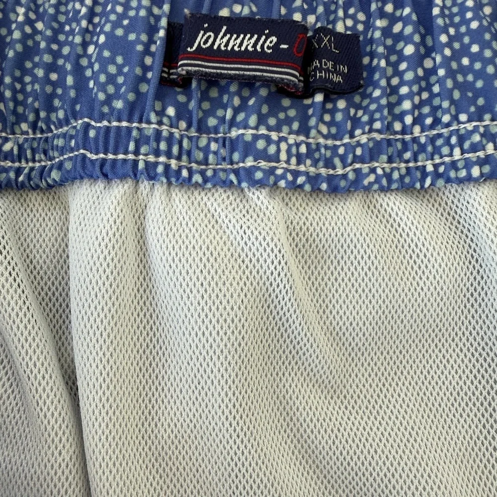 Johnnie O Men's Blue Patterned Swim Trunks Size XL